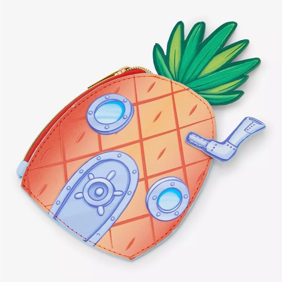 SpongeBob Squarepants Handbags - SpongeBob SquarePants Pineapple House Figural Cardholder NWT